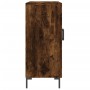 Aparador de madera de ingeniería roble ahumado 90x34x80 cm
