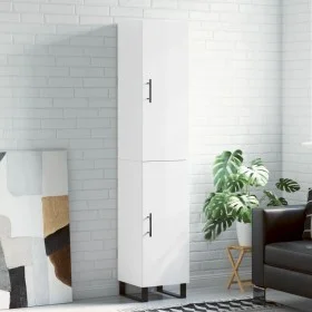 High glossy white plywood sideboard 34.5x34x180 cm by vidaXL, Sideboards - Ref: Foro24-3198811, Price: 132,07 €, Discount: %