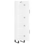 Aparador alto madera contrachapada blanco brillo 34,5x34x180 cm de vidaXL, Aparadores - Ref: Foro24-3198811, Precio: 132,06 €...
