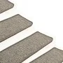 Selbstklebende Stufenmatte 15 Einheiten graubeige 65x21x4cm von vidaXL, Treppenmatten - Ref: Foro24-326906, Preis: 107,16 €, ...