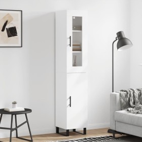 Aparador alto madera contrachapada blanco 34,5x34x180 cm von vidaXL, Sideboards - Ref: Foro24-3199193, Preis: 129,08 €, Rabat...