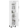 Aparador alto madera contrachapada blanco 34,5x34x180 cm von vidaXL, Sideboards - Ref: Foro24-3199193, Preis: 129,18 €, Rabat...