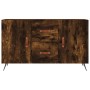 Aparador madera de ingeniería roble ahumado 100x36x60 cm