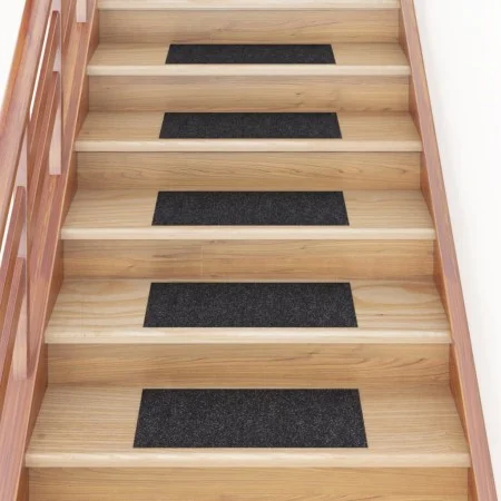 Selbstklebende Stufenmatte 15 Stück schwarz 60x25 cm von vidaXL, Treppenmatten - Ref: Foro24-326914, Preis: 35,10 €, Rabatt: %
