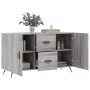 Aparador de madera de ingeniería gris Sonoma 100x36x60 cm