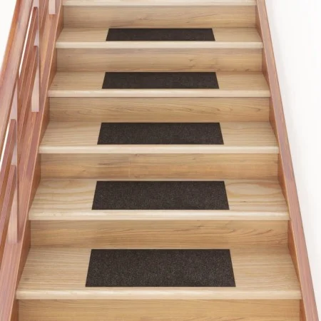 Selbstklebende Stufenmatte 15 Stück dunkelbraun 60x25 cm von vidaXL, Treppenmatten - Ref: Foro24-326919, Preis: 38,28 €, Raba...