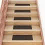 Selbstklebende Stufenmatte 15 Stück dunkelbraun 60x25 cm von vidaXL, Treppenmatten - Ref: Foro24-326919, Preis: 38,28 €, Raba...