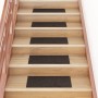 Selbstklebende Stufenmatte 15 Stück dunkelbraun 60x25 cm von vidaXL, Treppenmatten - Ref: Foro24-326919, Preis: 38,97 €, Raba...