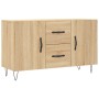 Aparador de madera de ingeniería roble Sonoma 100x36x60 cm