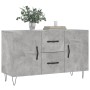 Aparador de madera de ingeniería gris hormigón 100x36x60 cm