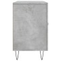 Aparador de madera de ingeniería gris hormigón 100x36x60 cm