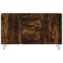 Aparador madera de ingeniería roble ahumado 100x36x60 cm