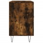 Aparador madera de ingeniería roble ahumado 100x36x60 cm