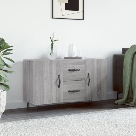 Aparador de madera de ingeniería gris Sonoma 100x36x60 cm Aparador de madera de ingeniería gris Sonoma 100x36x60 cm