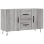 Aparador de madera de ingeniería gris Sonoma 100x36x60 cm