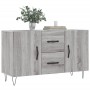 Aparador de madera de ingeniería gris Sonoma 100x36x60 cm