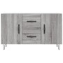 Aparador de madera de ingeniería gris Sonoma 100x36x60 cm