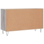 Aparador de madera de ingeniería gris Sonoma 100x36x60 cm