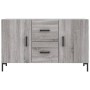 Aparador de madera de ingeniería gris Sonoma 100x36x60 cm