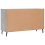 Aparador de madera de ingeniería gris hormigón 100x36x60 cm