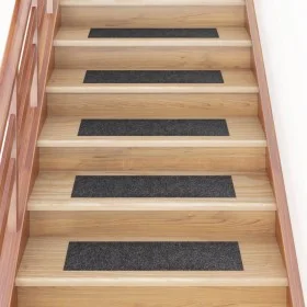 Selbstklebende Stufenmatte 15 Stück grau 76x20 cm von vidaXL, Treppenmatten - Ref: Foro24-326925, Preis: 28,53 €, Rabatt: %