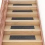 Self-adhesive stair mat 15 pcs gray 76x20 cm by vidaXL, Stair mats - Ref: Foro24-326925, Price: 28,53 €, Discount: %