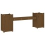 Bank mit Pflanzgefäßen massives Kiefernholz honigbraun 180x36x63cm von vidaXL, Gartenbänke - Ref: Foro24-825166, Preis: 149,2...