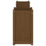 Bank mit Pflanzgefäßen massives Kiefernholz honigbraun 180x36x63cm von vidaXL, Gartenbänke - Ref: Foro24-825166, Preis: 149,2...