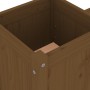 Bank mit Pflanzgefäßen massives Kiefernholz honigbraun 180x36x63cm von vidaXL, Gartenbänke - Ref: Foro24-825166, Preis: 149,2...