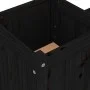 Bank mit Pflanzgefäßen aus massivem schwarzem Kiefernholz, 180 x 36 x 63 cm von vidaXL, Gartenbänke - Ref: Foro24-825167, Pre...