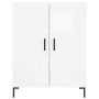 Hochglanzweißes Sperrholz-Sideboard 69,5 x 34 x 90 cm von vidaXL, Sideboards - Ref: Foro24-830198, Preis: 88,16 €, Rabatt: %