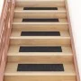 Selbstklebende Stufenmatte 15 Stück schwarz 76x20 cm von vidaXL, Treppenmatten - Ref: Foro24-326926, Preis: 30,04 €, Rabatt: %