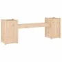 Bench with planters solid pine wood 180x36x63 cm by vidaXL, garden benches - Ref: Foro24-825163, Price: 127,72 €, Discount: %