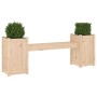 Banco con jardineras madera maciza de pino 180x36x63 cm de vidaXL, Bancos de jardín - Ref: Foro24-825163, Precio: 129,47 €, D...