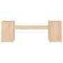 Banco con jardineras madera maciza de pino 180x36x63 cm de vidaXL, Bancos de jardín - Ref: Foro24-825163, Precio: 129,47 €, D...