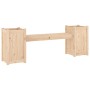 Bank mit Pflanzgefäßen aus massivem Kiefernholz 180x36x63 cm von vidaXL, Gartenbänke - Ref: Foro24-825163, Preis: 129,47 €, R...