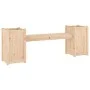 Bench with planters solid pine wood 180x36x63 cm by vidaXL, garden benches - Ref: Foro24-825163, Price: 127,72 €, Discount: %