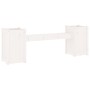 Bank mit Pflanzgefäßen massives Kiefernholz weiß 180x36x63 cm von vidaXL, Gartenbänke - Ref: Foro24-825164, Preis: 144,91 €, ...