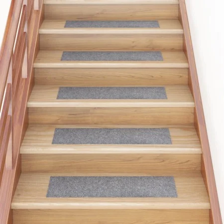 Self-adhesive stair mat 15 pcs light gray 76x20 cm by vidaXL, Stair mats - Ref: Foro24-326927, Price: 37,56 €, Discount: %