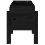 Solid black pine wood planter 62x30x38 cm by vidaXL, Pots and planters - Ref: Foro24-825181, Price: 41,26 €, Discount: %