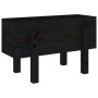Jardinera madera maciza de pino negro 62x30x38 cm de vidaXL, Maceteros y jardineras - Ref: Foro24-825181, Precio: 41,83 €, De...