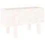 Solid white pine wood planter 62x30x38 cm by vidaXL, Pots and planters - Ref: Foro24-825178, Price: 38,25 €, Discount: %