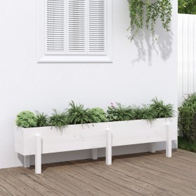 Raised garden bed solid white pine wood 160x30x38cm by vidaXL, Pots and planters - Ref: Foro24-825192, Price: 96,00 €, Discou...
