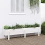 Arriate elevado de jardín madera maciza pino blanco 160x30x38cm de vidaXL, Maceteros y jardineras - Ref: Foro24-825192, Preci...