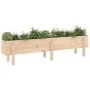 Raised garden bed made of solid pine wood 160x30x38 cm by vidaXL, Pots and planters - Ref: Foro24-825191, Price: 71,33 €, Dis...
