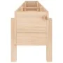 Raised garden bed made of solid pine wood 160x30x38 cm by vidaXL, Pots and planters - Ref: Foro24-825191, Price: 71,33 €, Dis...