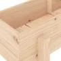 Raised garden bed made of solid pine wood 160x30x38 cm by vidaXL, Pots and planters - Ref: Foro24-825191, Price: 71,33 €, Dis...