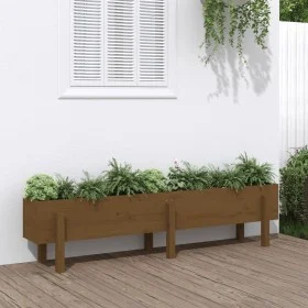 Hochbeet aus Kiefernholz, honigbraun, 160 x 30 x 38 cm von vidaXL, Töpfe und Pflanzgefäße - Ref: Foro24-825194, Preis: 111,07...