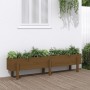 Raised garden bed pine wood honey brown 160x30x38 cm by vidaXL, Pots and planters - Ref: Foro24-825194, Price: 113,30 €, Disc...