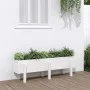 Arriate elevado de jardín madera maciza pino blanco 121x30x38cm de vidaXL, Maceteros y jardineras - Ref: Foro24-825199, Preci...